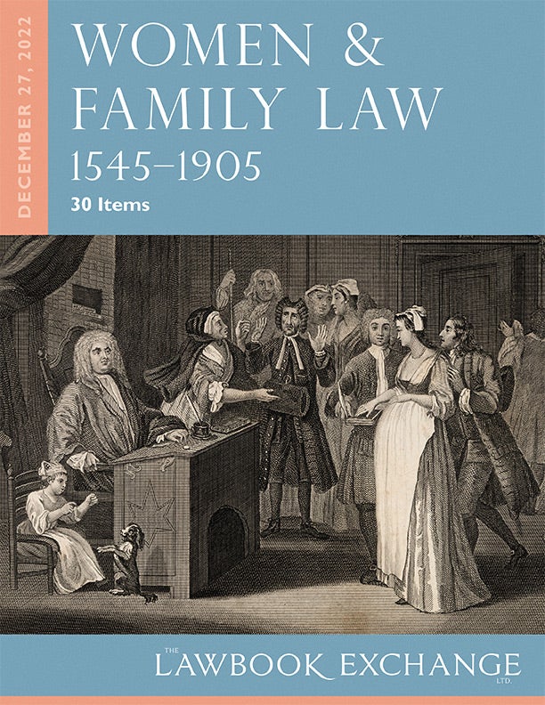 Women & Family Law, 1545–1905: 30 Items