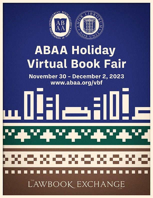 ABAA Holiday Virtual Book Fair