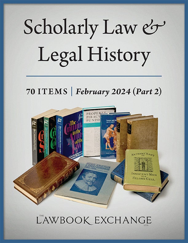 Scholarly Law & Legal History: 70 Items