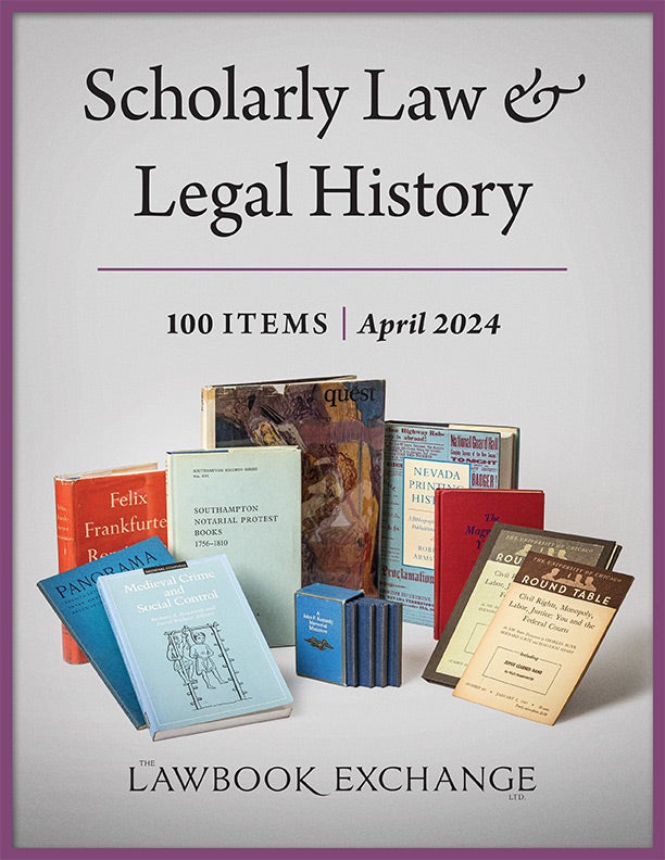  Scholarly Law & Legal History: 100 Items