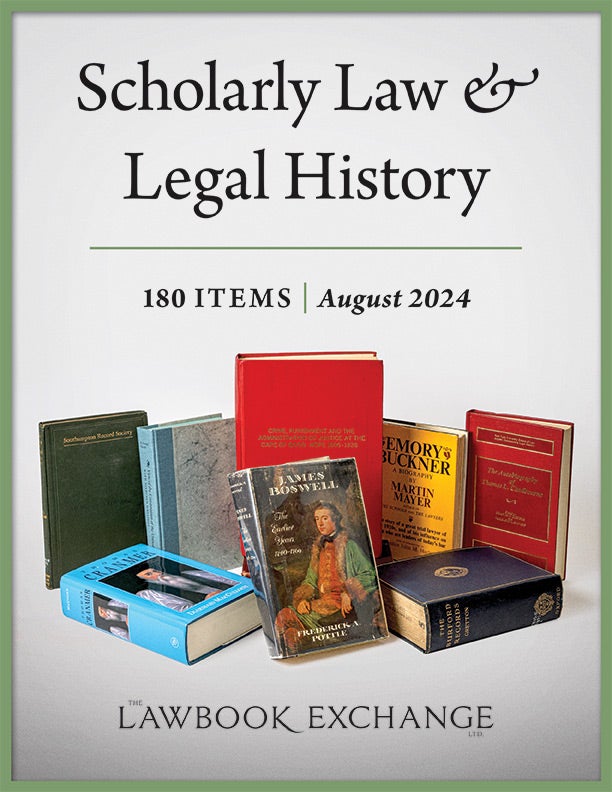 Scholarly Law & Legal History: 180 Items