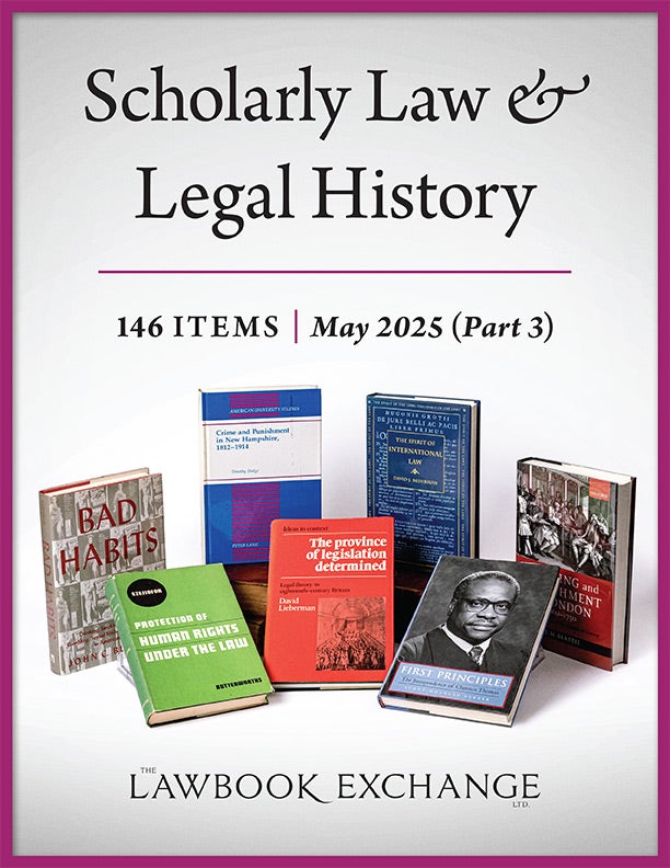 Scholarly Law & Legal History: 146 Items