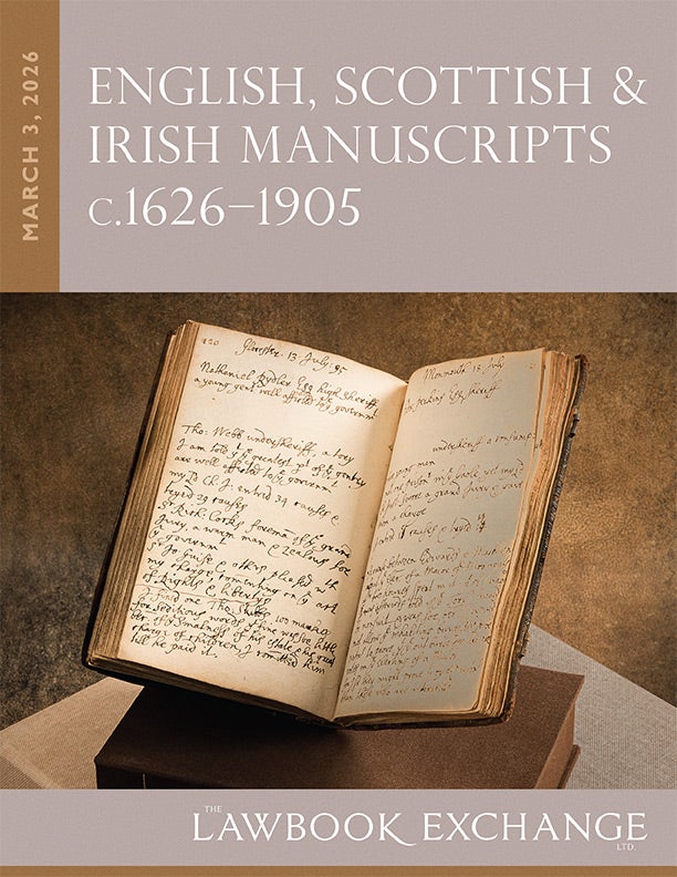 English, Scottish & Irish Manuscripts, c.1626&ndash;1905