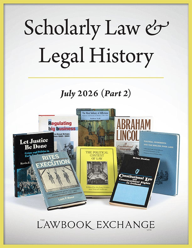 Scholarly Law & Legal History