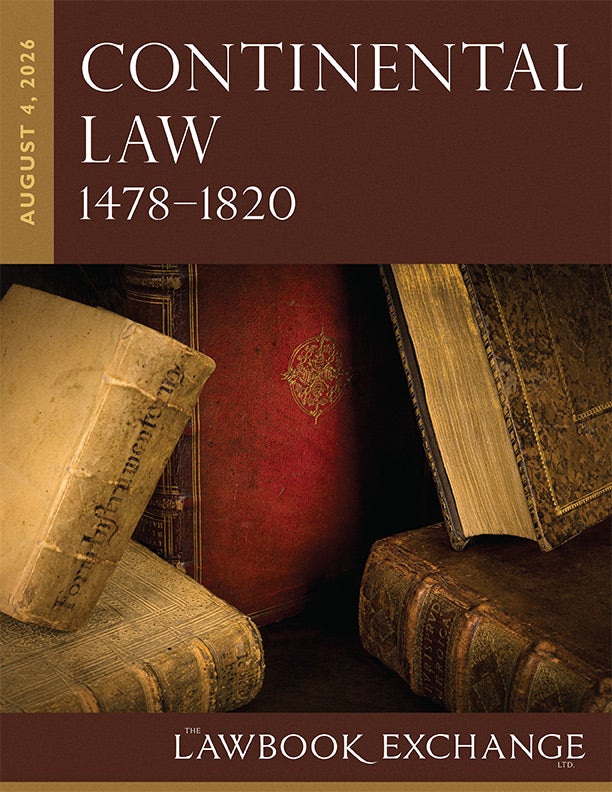 Continental Law, 1478&ndash;1820