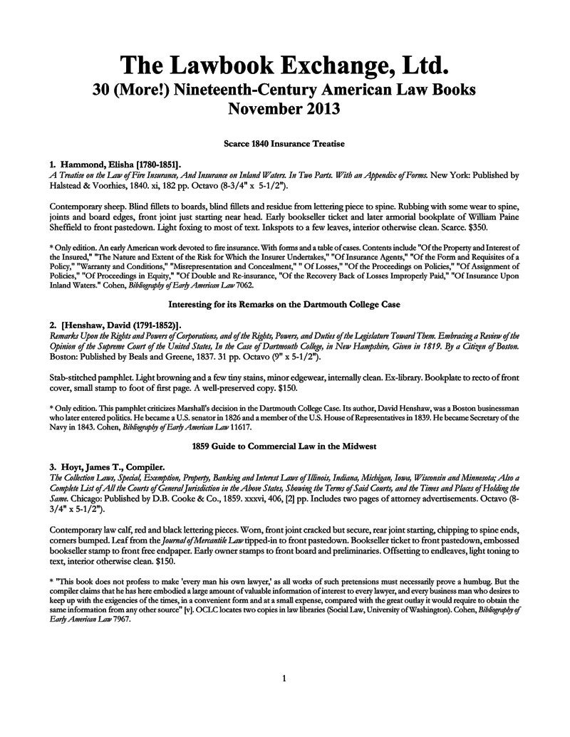 30 (More!) Nineteenth-Century American Law Books