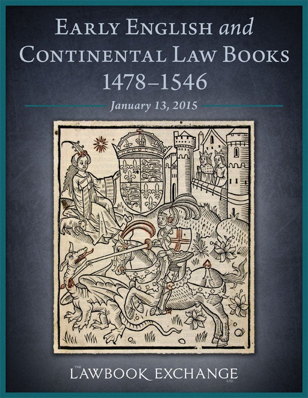 32 Early English and Continental Law Books, 1478-1546