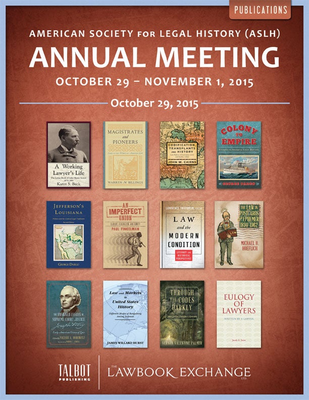 American Society for Legal History (ASLH) Annual Meeting