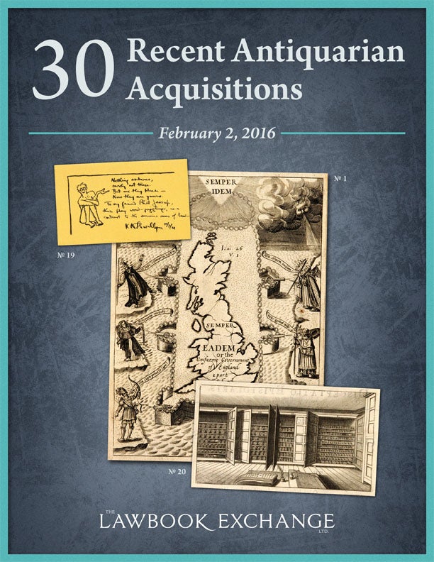 30 Recent Acquisitions Antiquarian & Scholarly