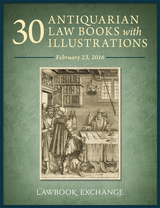 30 Antiquarian Law Books with Illustrations