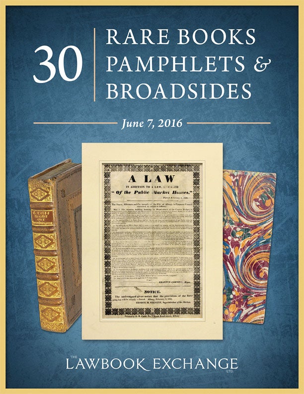 30 Rare Books, Pamphlets and Broadsides
