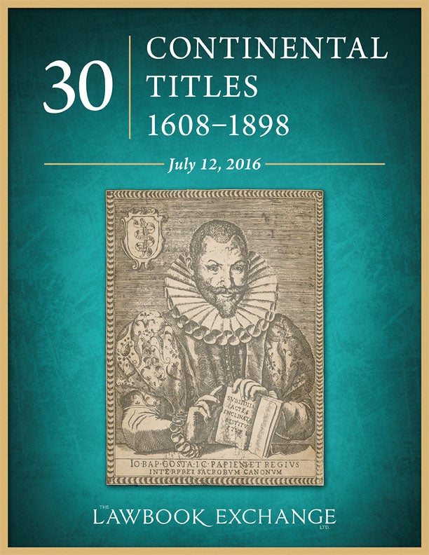 30 Continental Titles, 1608-1898