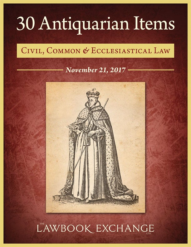 30 Antiquarian Items: Civil, Common and Ecclesiastical Law