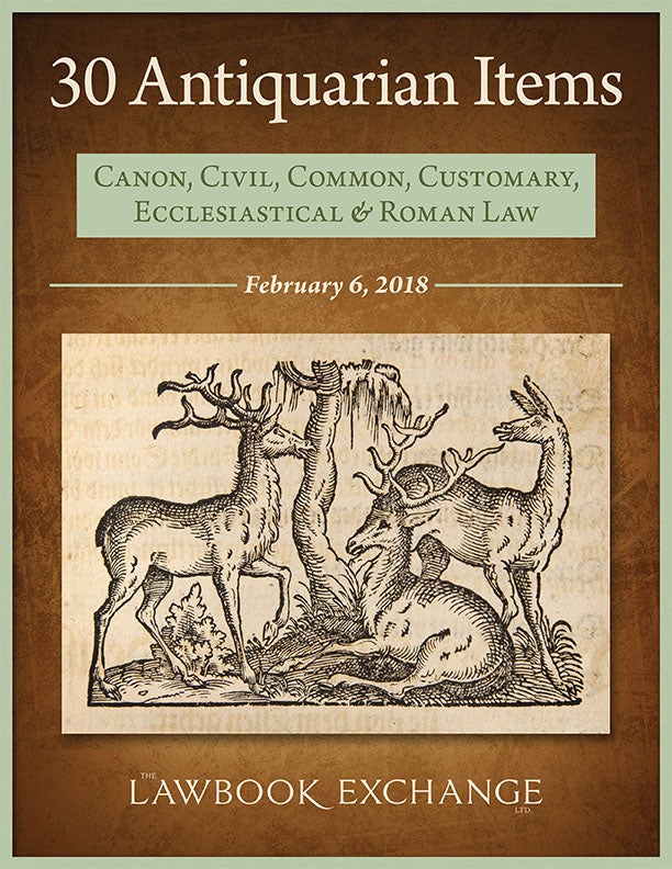 30 Antiquarian Items: Canon, Civil, Common, Customary, Ecclesiastical and Roman Law