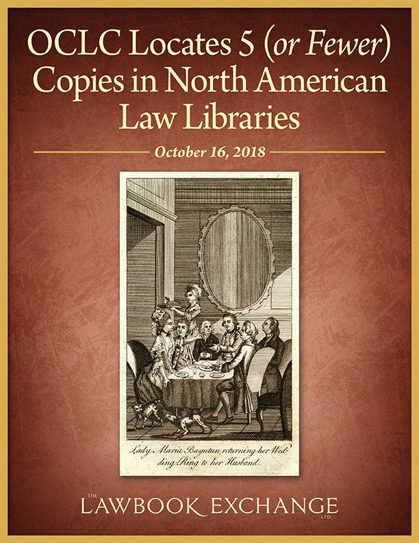 OCLC Locates 5 (or Fewer) Copies in North American Law Libraries