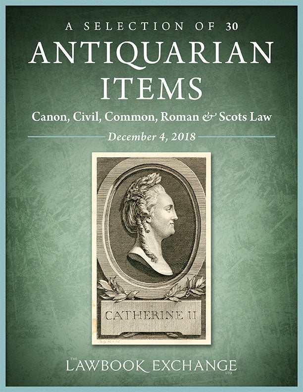 A Selection of 30 Antiquarian Items: Canon, Civil, Common, Roman & Scots Law