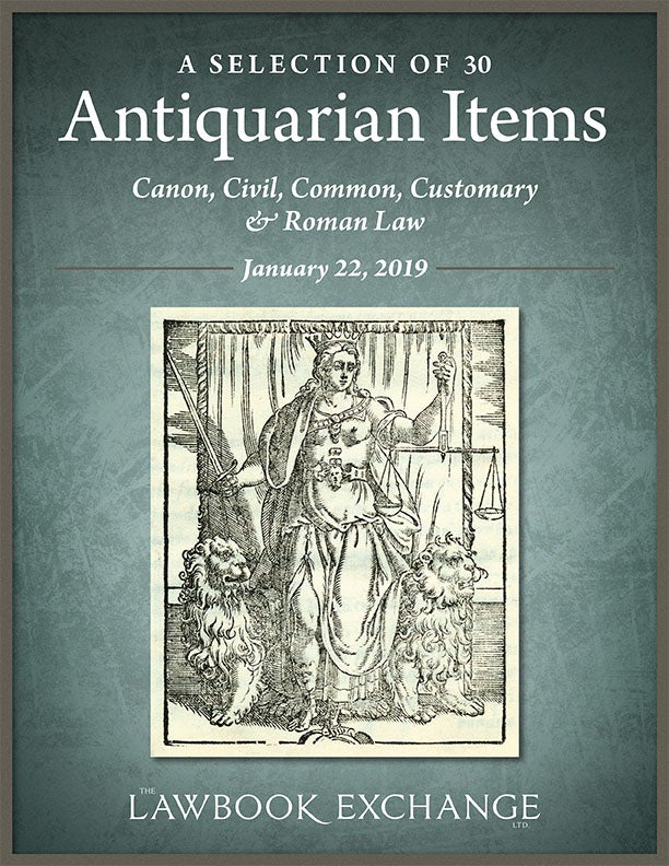 A Selection of 30 Antiquarian Items: Canon, Civil, Common, Customary & Roman Law