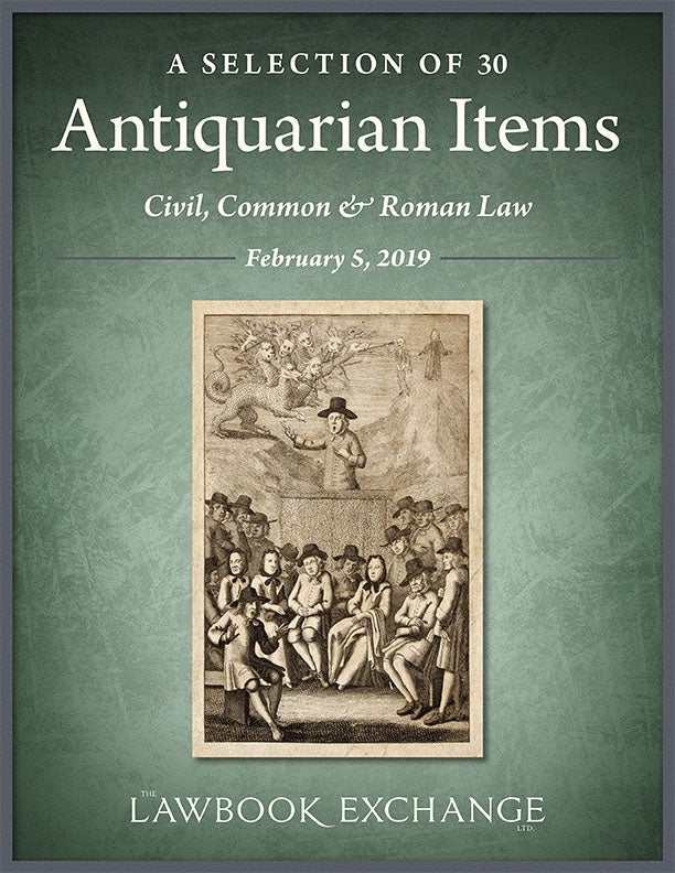 A Selection of 30 Antiquarian Items: Civil, Common & Roman Law