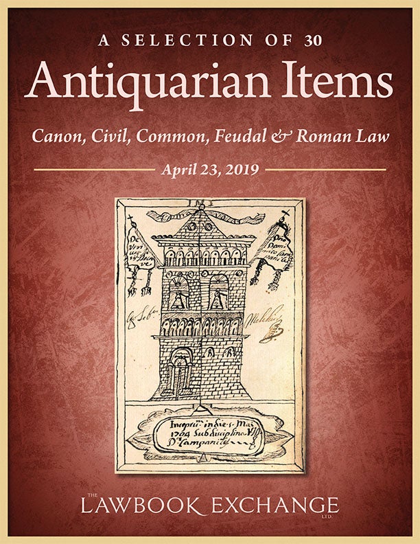 A Selection of 30 Antiquarian Items: Canon, Civil, Common, Feudal & Roman Law