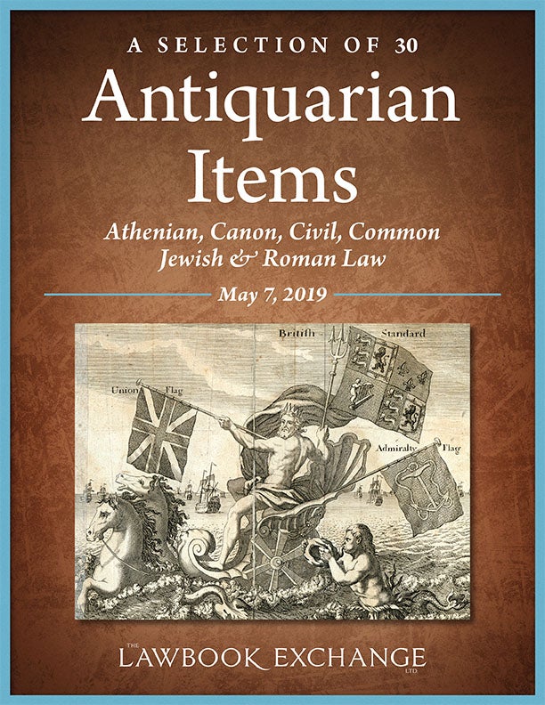 A Selection of 30 Antiquarian Items: Athenian, Canon, Civil, Common, Jewish & Roman Law