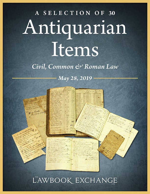 A Selection of 30 Antiquarian Items: Civil, Common & Roman Law