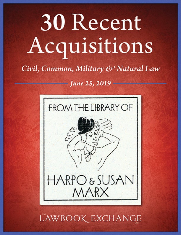 30 Recent Acquisitions: Civil, Common, Military & Natural Law