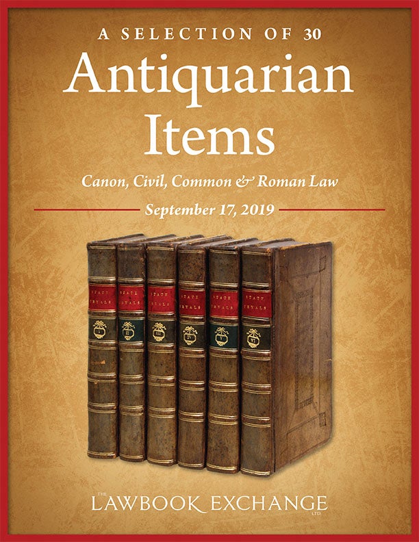 A Selection of 30 Antiquarian Items: Canon, Civil, Common & Roman Law