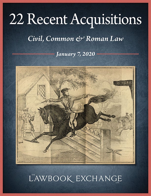 22 Recent Acquisitions: Civil, Common & Roman Law