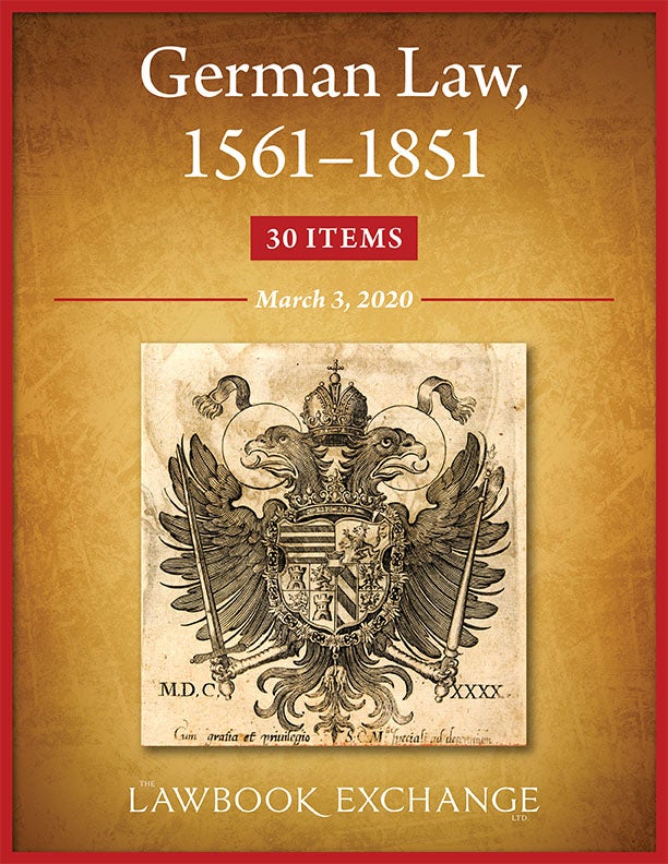 German Law, 1561–1851: 30 Items