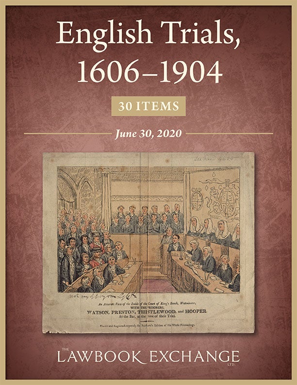 English Trials, 1606–1904: 30 Items
