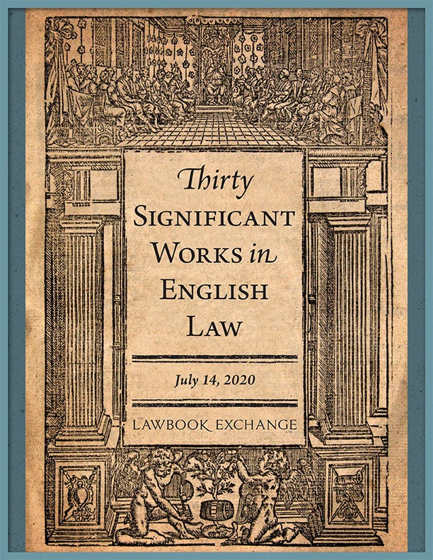 30 Significant Works in English Law