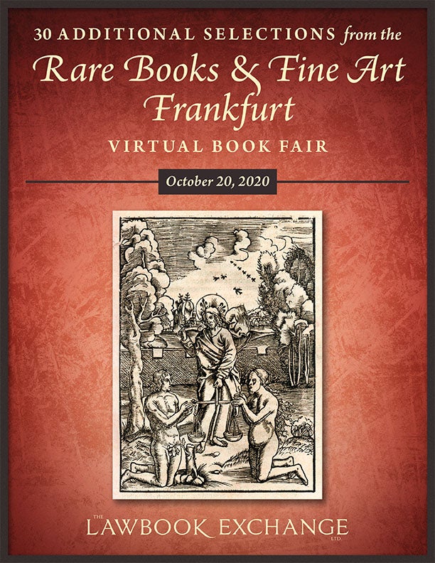 30 Additional Selections from the Rare Books & Fine Art Frankfurt Virtual Book Fair