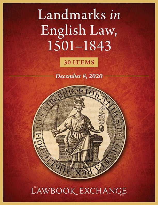 Landmarks in English Law, 1501–1843: 30 Items