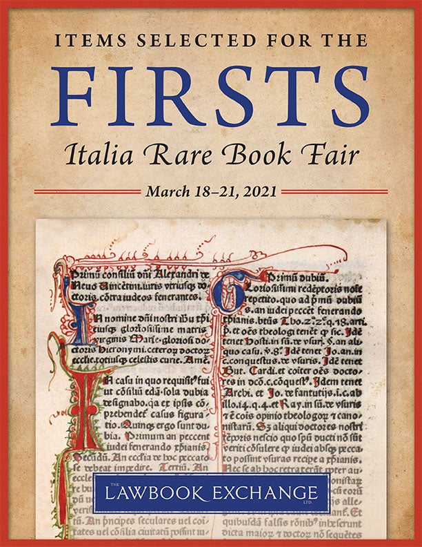 Items Selected for the Firsts Italia Rare Book Fair