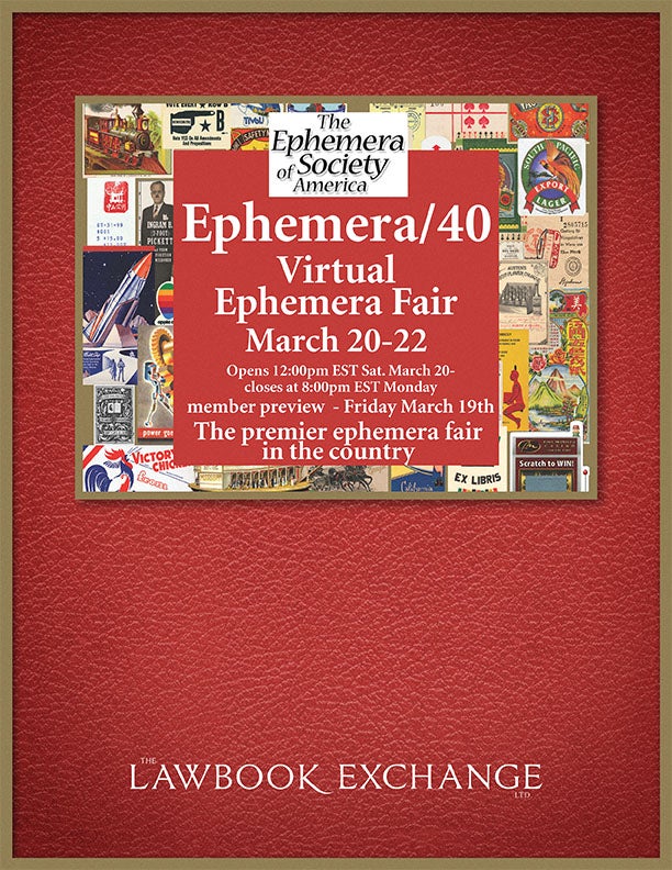 Ephemera/40 Virtual Ephemera Fair