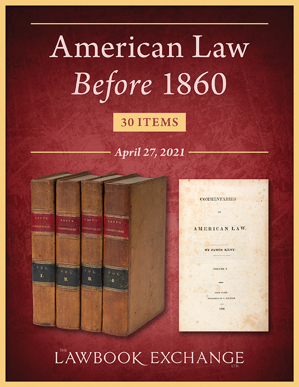 American Law Before 1860: 30 Items