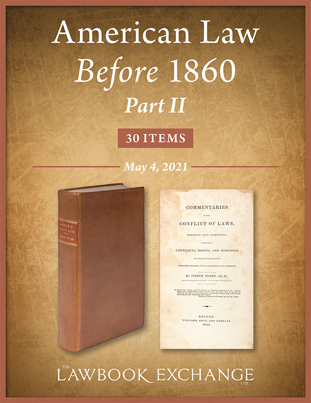 American Law Before 1860 - Part II: 30 Items