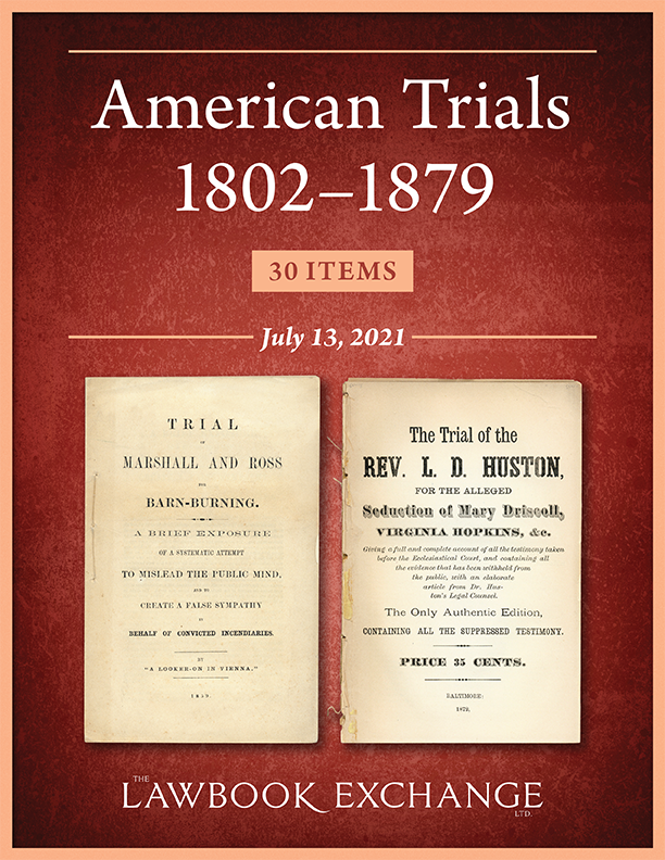 American Trials, 1802–1879: 30 Items