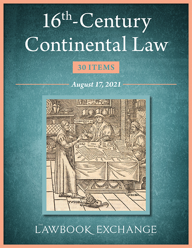 16th-Century Continental Law: 30 Items