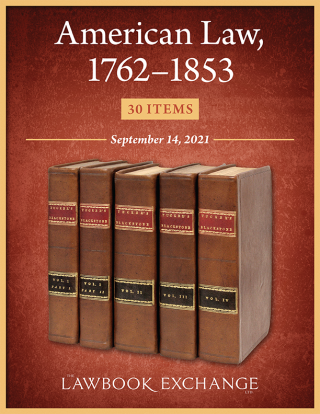 American Law, 1762-1853: 30 Items