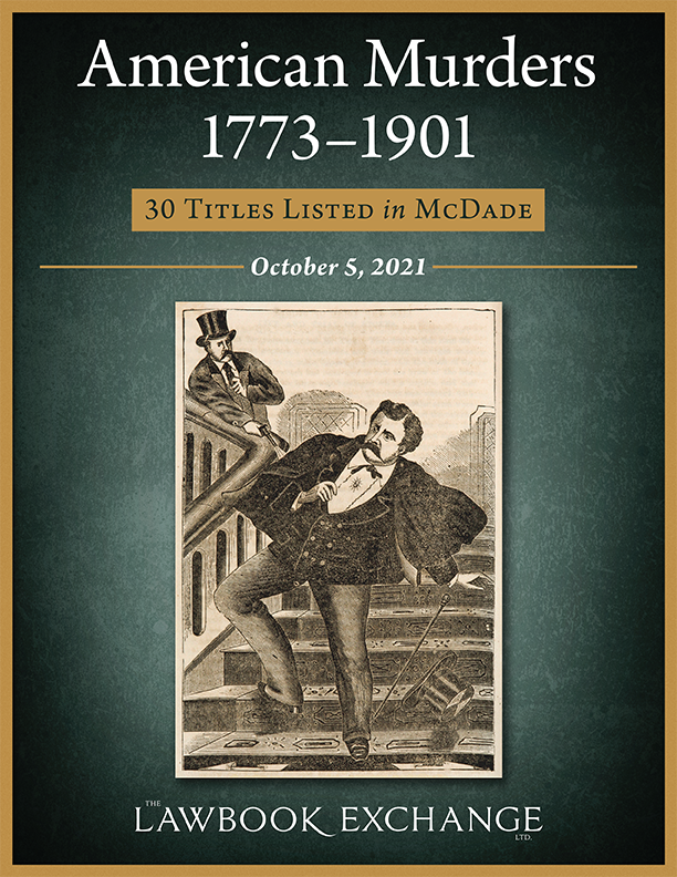 American Murders, 1773–1901: 30 Titles Listed in McDade