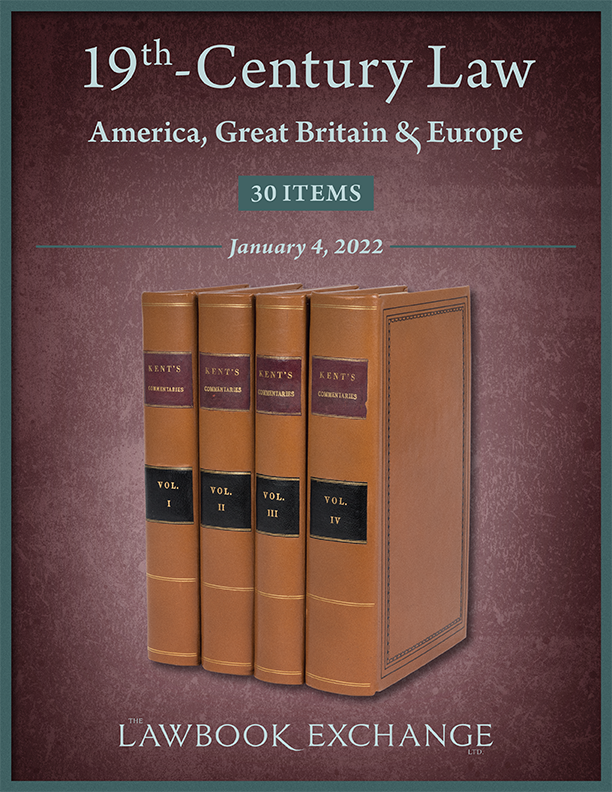 19th-Century Law: America, Great Britain & Europe - 30 Items