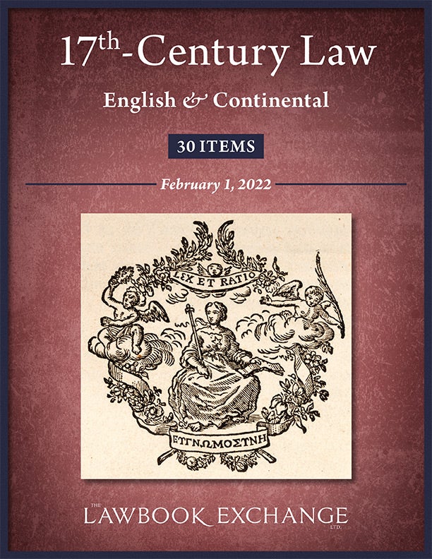 17th-Century Law: English & Continental - 30 Items