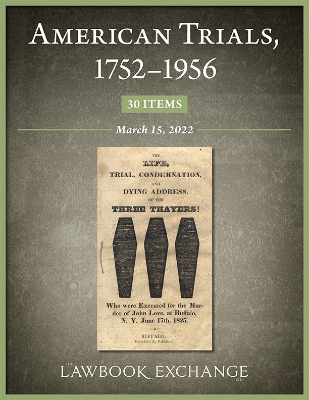 American Trials, 1752–1956: 30 Items