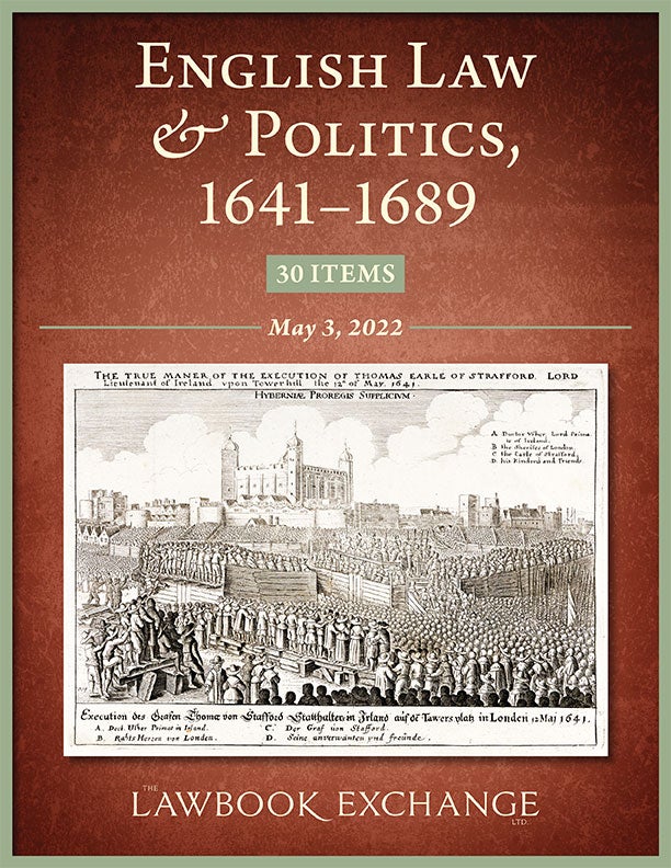 English Law & Politics, 1641–1689: 30 Items