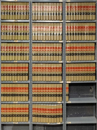 Item #16850 Pacific Reporter 2d. 38 linear feet shelf space. Decorative. West Publishing Co