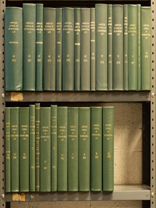 Item #18525 American Journal of International Law. Vols. 64 to 80. American Society of...