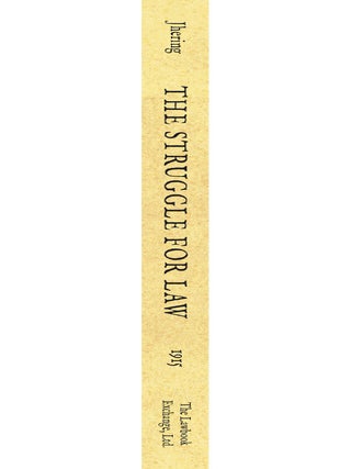 The Struggle for Law. Second English edition