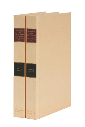 Item #21233 A New Law Dictionary and Glossary: Containing Full Definitions 2 vols. Alexander M....