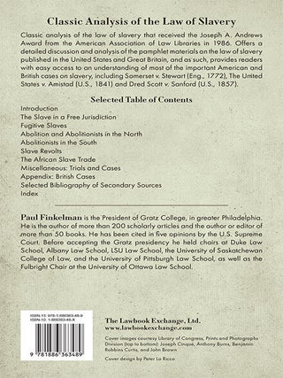 Slavery in the Courtroom: An Annotated Bibliography of American Cases